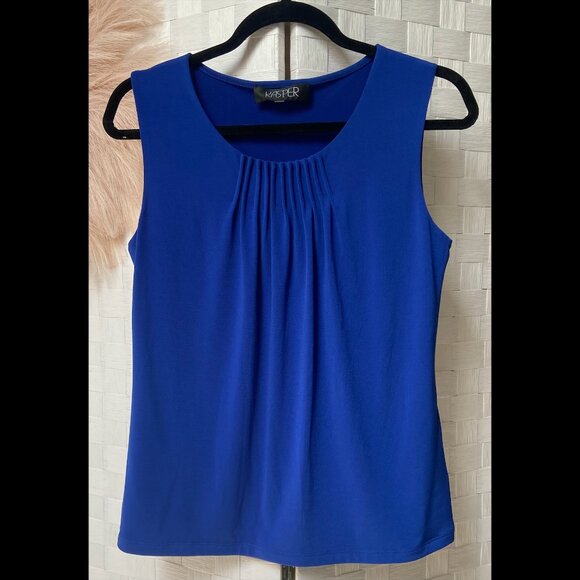 KASPER Blue Sleeveless Camisole Size S - Picture 1 of 3